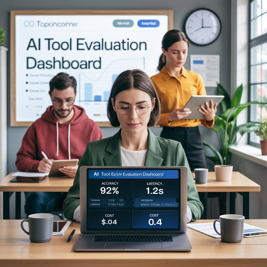 Ideogram text to image prompt accuracy test result — AI research office scene