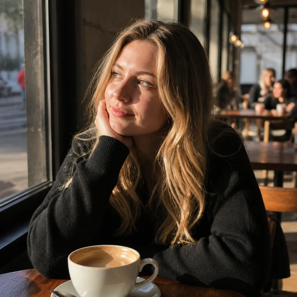 GPT Image 2.0 photorealistic café portrait — strongest all-round performer across both tests