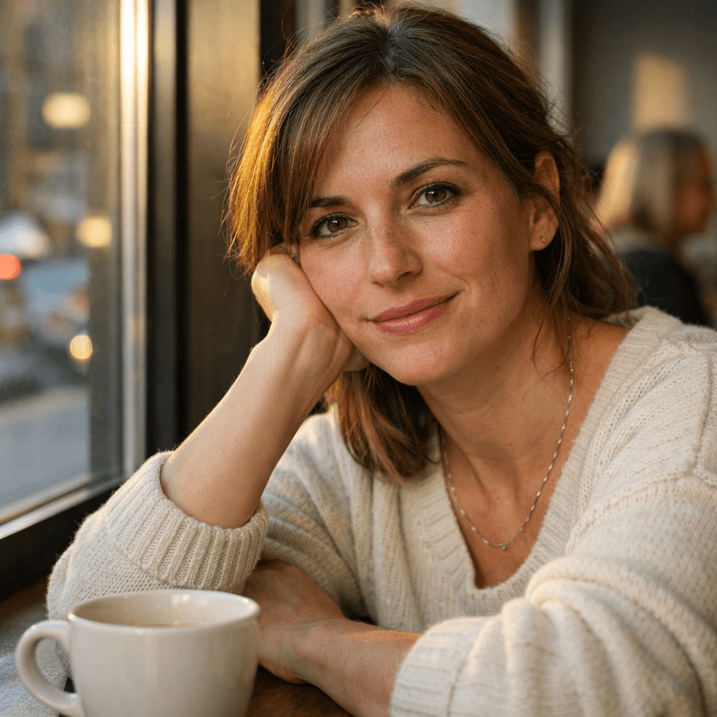 GPT Image 1.5 photorealistic café portrait — perfect 100 stylistic score