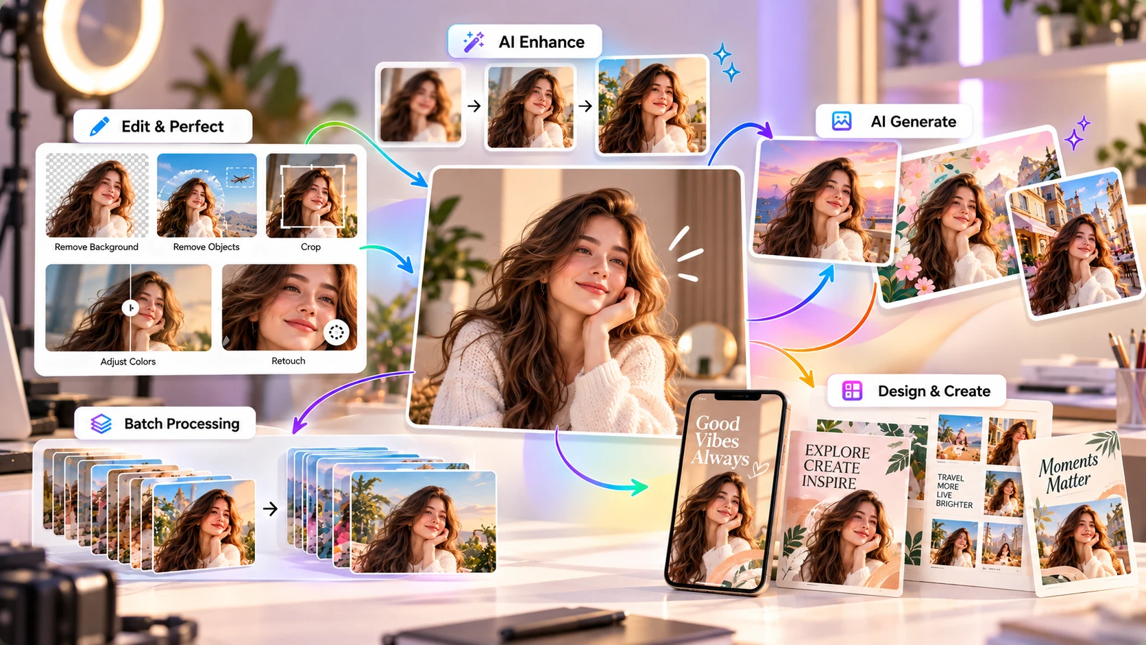 Fotor - AI photo editing, background removal, and batch editing built in
