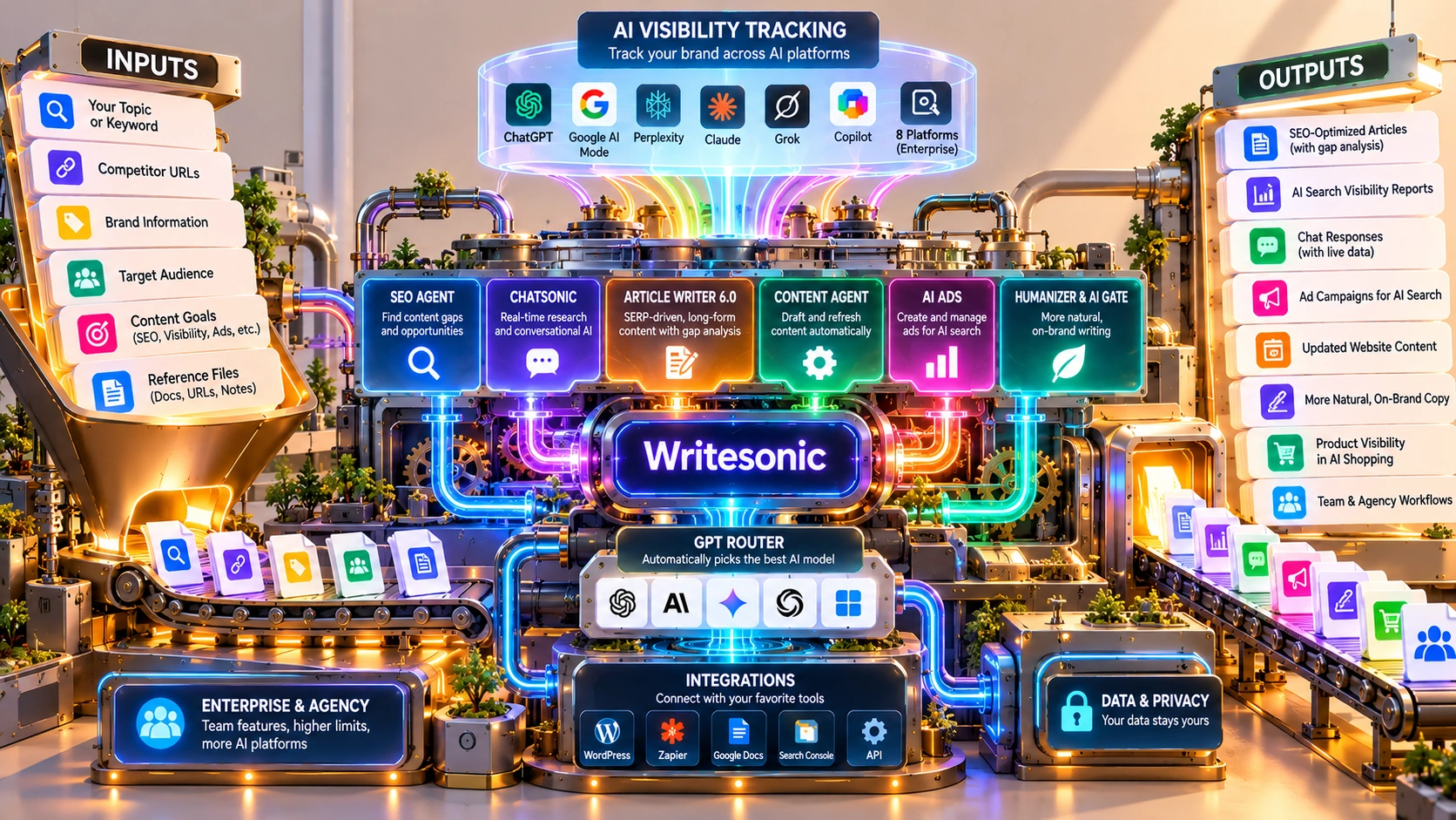 Writesonic: AI Search Growth Engine for solo operators and small teams